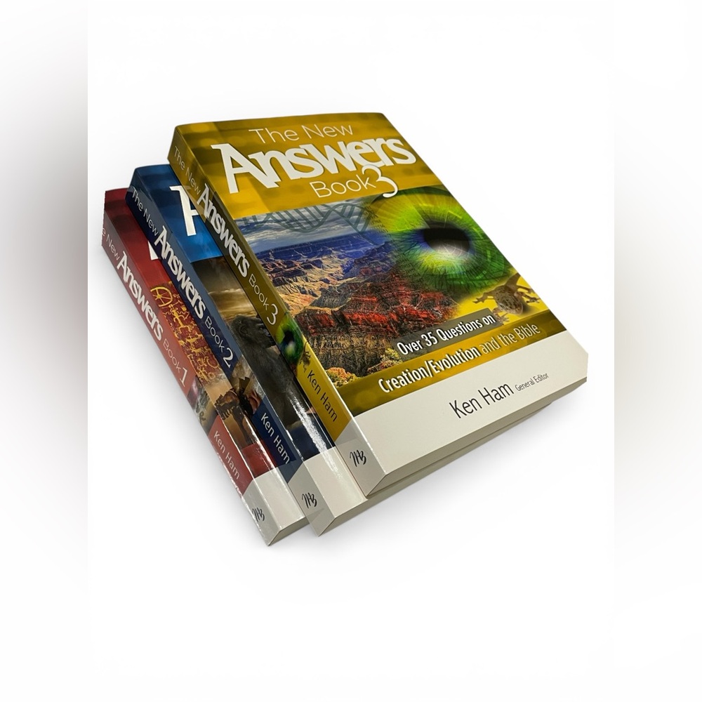 The New Answers Books 1–3 Ken Ham Creation Evolution Bible 3 Book Set Homeschool